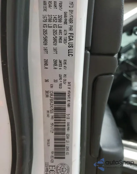 2018 Jeep Grand Cherokee Limited из США, поврежденный, VIN 1C4RJFBG4JC417526